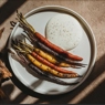 Фотография рецепта Печеная морковь с черным трюфелем автор Еда