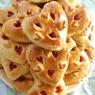 Фотография рецепта Печенье в виде сердец с вареньем автор Алена