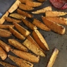 Фотография рецепта Печеные дольки из батата с чили и чесноком автор Анна