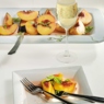 Фотография рецепта Печеные персики в подливке из просекко автор Еда