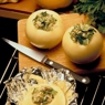 Фотография рецепта Печеный фаршированный лук с каштанами и цедрой мандарина автор Саша Давыденко