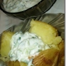 Фотография рецепта Печеный картофель с сырными шариками автор domoveonok