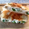 Фотография рецепта Печеный лаваш с сыром чесноком и зеленью автор Татьяна Петрухина