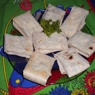 Фотография рецепта Печеный лаваш с сыром чесноком и зеленью автор Анна Шишулина