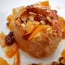 Фотография рецепта Печеное яблоко с апельсином и тайской дыней автор Anastasia Sheveleva