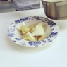 Фотография рецепта Пельмени с лососем и соусом из березового  сока автор Еда