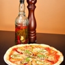 Фотография рецепта Пицца с баклажанами и кабачками свежим песто и кедровыми орешками автор maximsemin