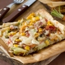 Фотография рецепта Пицца с индейкой кукурузой и фасолью автор Masha Potashova