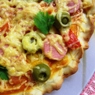 Фотография рецепта Пицца с сосисками и овощами автор Татьяна Петрухина