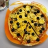 Фотография рецепта Пикантная пицца с шампиньонами и маринованными огурцами автор Татьяна Петрухина