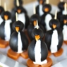 Фотография рецепта Пингвины из маслин фаршированные мягким сыром автор Татьяна Федянина