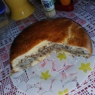 Фотография рецепта Пирог с консервированной сайрой и картофелем автор Арина Елисеева