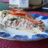 Фотография рецепта Пирог с тунцом луком и помидорами автор Kallis Mar