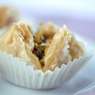 Фотография рецепта Пирожки из теста фило с начинкой из баклажанов фисташек и феты автор Masha Potashova