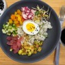 Фотография рецепта Поке с тунцом овощами и яйцом автор АЛЕНА ВЕРЕЩАГИНА