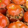 Фотография рецепта Помидоры фаршированные бараниной кедровыми орешками и мятой автор Masha Potashova