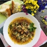 Фотография рецепта Постный суп с томленой капустой и грибами автор Дана Царевна