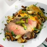 Фотография рецепта Пряная говядина с печеной молодой капустой и морковным машем автор Ира Титова