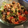 Фотография рецепта Простой салат из баклажанов автор Adilya Kasymova
