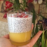 Фотография рецепта Пудинг с семенами чиа и манго автор Анастасия Глаголева
