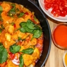 Фотография рецепта Рагу из курицы с красным пальмовым маслом и шпинатом автор Еда