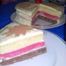 Фотография рецепта Разноцветный торт с сырным кремом автор Анна Днепровская