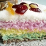 Фотография рецепта Разноцветный рисовый пирог Тток автор Алина Волкова