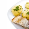 Фотография рецепта Рыба отварная с картофелем автор Елена Гнедовская