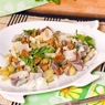 Фотография рецепта Рыбный салат с грибами автор maximsemin