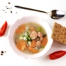 Фотография рецепта Рыбный суп с грибами и сыром автор Health  Tasty