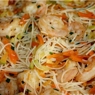 Фотография рецепта Рисовая лапша с креветками и овощами потайски автор Галина Ильина