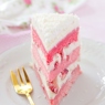 Фотография рецепта Розовый торт с клубникой белым шоколадом и маскарпоне автор Наталья Макушкина