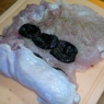 Фотография рецепта Рулет из цыпленка корнишон с черносливом автор Hurma Men