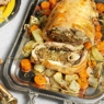 Фотография рецепта Рулет из индейки с бараниной картошкой и морковью автор Еда