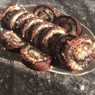 Фотография рецепта Рулет с кокосовой начинкой без выпекания автор Кристина Олейник