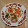 Фотография рецепта Салат из белой фасоли яблока и болгарского перца автор Алексей Волныкин