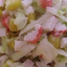 Фотография рецепта Салат из белокочанной капусты крабовых палочек и консервированной кукурузы автор Александр Владимирович