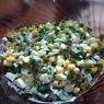 Фотография рецепта Салат из черемши и кукурузы автор Анна Борзова