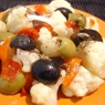 Фотография рецепта Салат из цветной капусты с перцем и маслинами автор Olga Shoo
