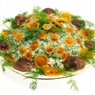 Фотография рецепта Салат из грибов с сырной заправкой и зеленью автор Masha Potashova
