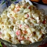 Фотография рецепта Салат из крабовых палочек с картофелем и морковью автор Валерия Кислова