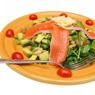 Фотография рецепта Салат из креветок и лосося с авокадо и маслинами автор Саша Давыденко