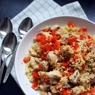 Фотография рецепта Салат из курицы с кускусом и овощами автор Григорий Гай