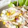 Фотография рецепта Салат из курицы с огурцом и кукурузой автор Юлия Кощеева