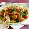Фотография рецепта Салат из молодого картофеля и жареных кальмаров с помидорами черри автор iCook