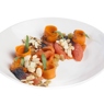 Фотография рецепта Салат из моркови и миндаля со слабосоленым лососем автор Еда