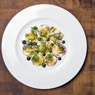 Фотография рецепта Салат из осьминогов в соусе винегрет из цитрусовых и устриц автор Еда