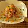Фотография рецепта Салат из помидоров огурца и болгарского перца под сметанной заправкой автор Александр Войтюк