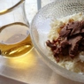 Фотография рецепта Салат из редьки с говядиной и карамелизованным луком автор YILDIZ