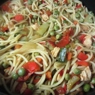 Фотография рецепта Салат из рисовой лапши с овощами и зеленью автор Татьяна Петрухина